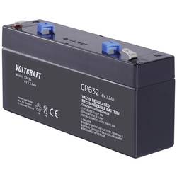 VOLTCRAFT CE6V/3,2Ah VC-12713935 olověný akumulátor 6 V 3.2 Ah olověný se skelným rounem (š x v x h) 134 x 67 x 34 mm plochý konektor 4,8 mm bezúdržbové