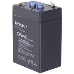 VOLTCRAFT CE6V/4,5Ah VC-12713940 olověný akumulátor 6 V 4.5 Ah olověný se skelným rounem (š x v x h) 70 x 107 x 47 mm plochý konektor 4,8 mm bezúdržbové