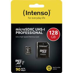 Intenso Professional paměťová karta microSDXC 128 GB Class 10, UHS-I vč. SD adaptéru