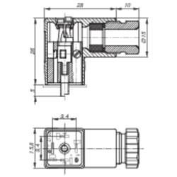 Senzorový adaptér, volně upravitelný černá GDS 207 počet pólů:2 + PE 933 138-100-1 Hirschmann Množství: 1 ks