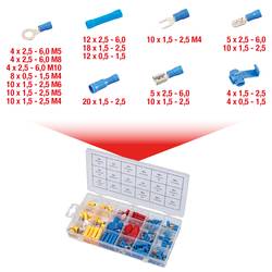 KS Tools ASSORTIMENTO 160 CONNETTORI A COMPRESSIONE 970.0290 krimpovací sada, 0.50 mm² - 6 mm², 160 díly