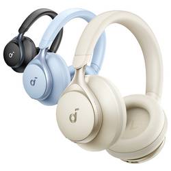 Anker Soundcore Space One sluchátka otevřená (On Ear) Bluetooth®, kabelová stereo krémová