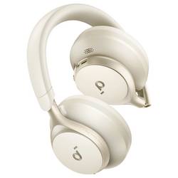Anker Soundcore Space One sluchátka otevřená (On Ear) Bluetooth®, kabelová stereo krémová