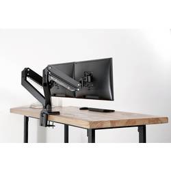 Digitus DA-90427 rameno na monitory 2 Displej: (s) 38,1 cm (15) - 88,9 cm (35) černá odnímatelný, otočný, nastavitelná výška, naklápěcí, otočný