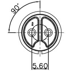 Lutronic 2420 02 T18 CB 100 kulatý konektor DIN, 1 ks