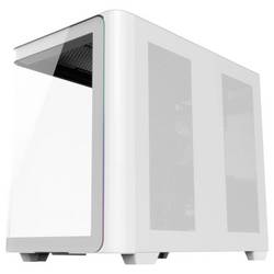FSP Fortron POC0000249 midi tower PC skříň bílá 4 předinstalované ventilátory, boční okno