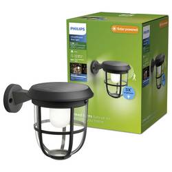 Philips LED Radii 8720169267176 venkovní solární nástěnné osvětlení s PIR senzorem LED 1.3 W černá