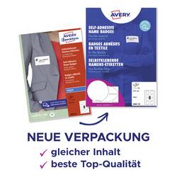 Avery-Zweckform J4881-20 štítek se jménem Kennzeichnungsetiketten (š x v) 65 mm x 65 mm 160 ks