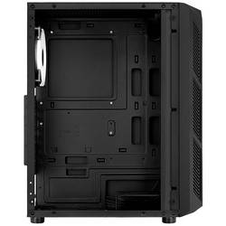 AeroCool Prime-G-BK-v2 midi tower PC skříň černá boční okno