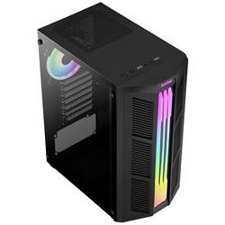 AeroCool Prime-G-BK-v2 midi tower PC skříň černá boční okno