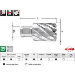 RUKO 108214E jádrový vrták 14 mm Cobalt 1 ks