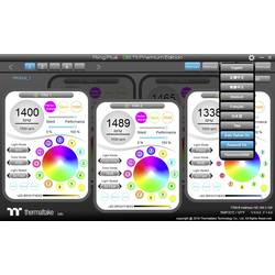 Thermaltake RIING PLUS 14 LED RGB PC větrák s krytem RGB (š x v x h) 140 x 140 x 25 mm včetně LED osvětlení