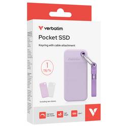 Verbatim Pocket 1 TB, externí SSD disk, fialová