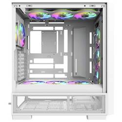 Thermaltake S380 TG ARGB Snow White midi tower PC skříň sněhobílá 2 předinstalované ventilátory