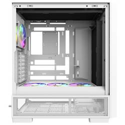 Thermaltake S380 TG ARGB Snow White midi tower PC skříň sněhobílá 2 předinstalované ventilátory
