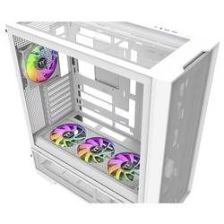 Thermaltake S380 TG ARGB Snow White midi tower PC skříň sněhobílá 2 předinstalované ventilátory