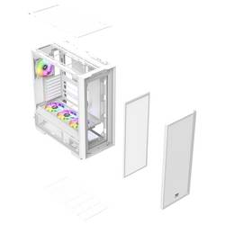 Thermaltake S380 TG ARGB Snow White midi tower PC skříň sněhobílá 2 předinstalované ventilátory