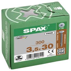 SPAX 0151010350303 vrut s půlkulatou hlavou 3.5 mm 30 mm T-STAR plus ocel 300 ks