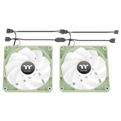 Thermaltake CT120 Reverse ARGB Sync PC Cooling Fan Matcha Green 2 Pack PC větrák s krytem vícebarevná (š x v x h) 120 x 120 x 25 mm vč. ovládání RGB osvětlení