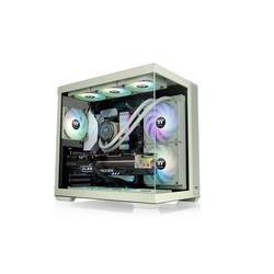 Thermaltake View 380 TG ARGB Matcha Green midi tower PC skříň zelená