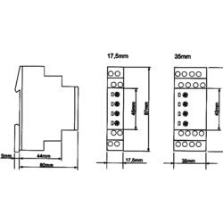 tele E1ZM10 24-240VAC/DC 110200 časové relé, 250 V/AC, 8 A, 1 ks