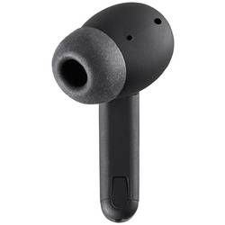 Intenso T300A Headset do uší (In Ear) Bluetooth® stereo černá Potlačení hluku Indikátor nabití, headset, Nabíjecí pouzdro, dotykové ovládání