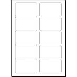 Sigel LP798 potisknutelné vizitky, hladké hrany 85 x 55 mm vysoce bílá 100 ks Formát papíru: A4