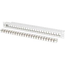 Digitus DIGITUS - Modulares Patch Panel, 24-Port, bestückt mit 24x DN-93615 patch panel 483 mm (19) CAT 6A šedá osazený