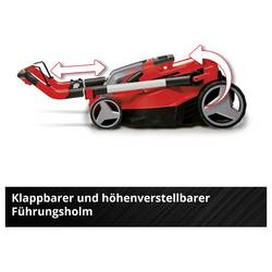 Einhell Professional Power X-Change GP-CM 36/450 (2x 4,0Ah) akumulátor Akumulátorová sekačka Vč. nabíječky Twincharger, + 2. akumulátor 4 000 mAh 18 V šířka
