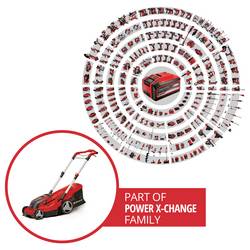 Einhell Professional Power X-Change GP-CM 36/450 (2x 4,0Ah) akumulátor Akumulátorová sekačka Vč. nabíječky Twincharger, + 2. akumulátor 4 000 mAh 18 V šířka