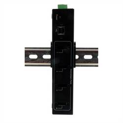 Exsys EXSYS - EX-11214HMVS 4 Port USB 2.0 Metall Hub Netzteil DIN-Rail-Kit Genesys USB Hub černá