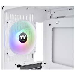 Thermaltake CA-1P6-00M6WN-00 midi tower PC skříň bílá kompatibilní s LCS, boční okno, vhodné pro vodní chlazení DIY, vhodné pro vodní chlazení AIO, 2