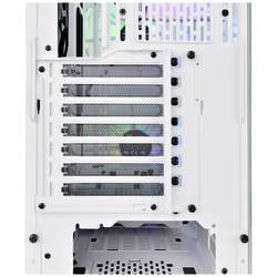 Thermaltake CA-1P6-00M6WN-00 midi tower PC skříň bílá kompatibilní s LCS, boční okno, vhodné pro vodní chlazení DIY, vhodné pro vodní chlazení AIO, 2