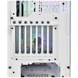 Thermaltake CA-1P6-00M6WN-00 midi tower PC skříň bílá kompatibilní s LCS, boční okno, vhodné pro vodní chlazení DIY, vhodné pro vodní chlazení AIO, 2