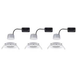 Paulmann 93485 Nova vestavné svítidlo, LED, LED, 18 W, bílá (matná), sada 3 ks