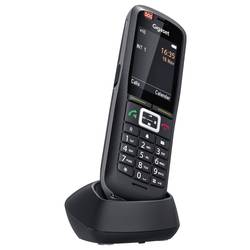 Gigaset Pro R700H protect PRO DECT, GAP bezdrátový analogový telefon bluetooth, se základnou, PIN kód, vibrace, opakované vytáčení černá