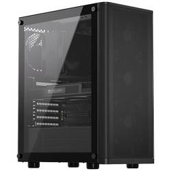 endorfy Ventum 200 Air midi tower PC skříň černá 4 předinstalované ventilátory, boční okno, prachový filtr