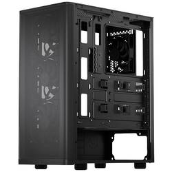 endorfy Ventum 200 Air midi tower PC skříň černá 4 předinstalované ventilátory, boční okno, prachový filtr