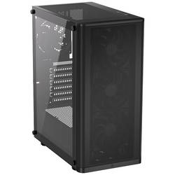 endorfy Ventum 200 Air midi tower PC skříň černá 4 předinstalované ventilátory, boční okno, prachový filtr