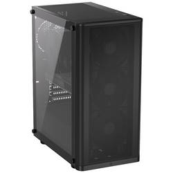 endorfy Ventum 200 Air midi tower PC skříň černá 4 předinstalované ventilátory, boční okno, prachový filtr