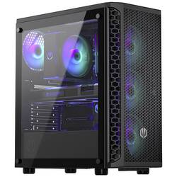 endorfy Signum 300 ARGB midi tower PC skříň černá 4 předinstalované LED ventilátory, boční okno, prachový filtr