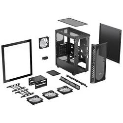 endorfy Signum 300 ARGB midi tower PC skříň černá 4 předinstalované LED ventilátory, boční okno, prachový filtr