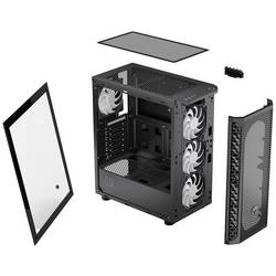 endorfy Signum 300 ARGB midi tower PC skříň černá 4 předinstalované LED ventilátory, boční okno, prachový filtr