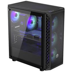 endorfy Signum 300 ARGB midi tower PC skříň černá 4 předinstalované LED ventilátory, boční okno, prachový filtr