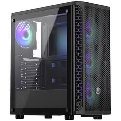 endorfy Signum 300 ARGB midi tower PC skříň černá 4 předinstalované LED ventilátory, boční okno, prachový filtr