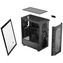 endorfy Signum 300 Core midi tower PC skříň černá 2 předinstalované ventilátory, boční okno, prachový filtr