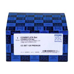 PFERD TOOLS 42098002 Sada vlákenných keramických kotoučů COMBICLICK Ø125mm co-COOL 36, 60, 80, 120 s opěrným talířem CC-H pro nerezovou ocel Průměr 125 mm