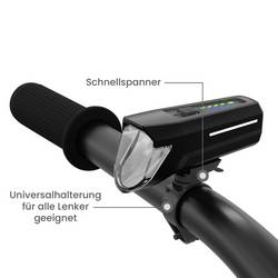 FISCHER FAHRRAD sada světel na kolo PLUS 110 + TWIN STOP LED černá