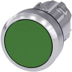 Siemens 3SU10500AB400AA0 3SU1050-0AB40-0AA0 tlačítko kovový přední prstenec, Vysoký lesk , plochý hmatník tlačítko zelená 1 ks Piece