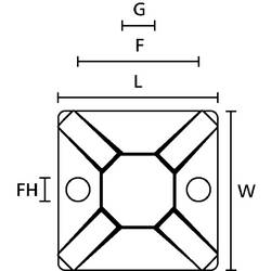 HellermannTyton MAGMB3-PA66/NDFEBR5-BK (25) úchytka 151-04462 černá 25 ks